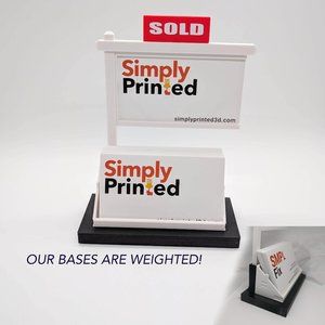 Black Real Estate-Realtor Card Holder-Display